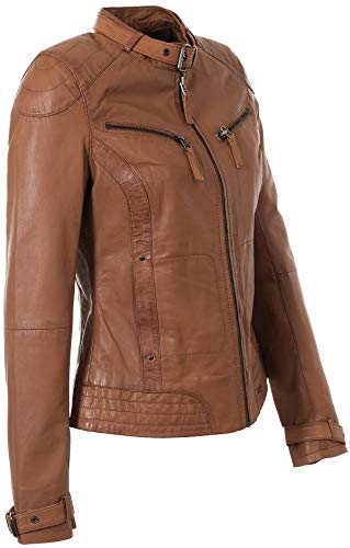 MAZE Lederjacke Damen Ryana  cognac - 3