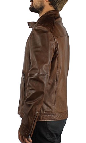 Oakwood Herren Lederjacke  Echtleder Gr. XX-Large, Braun – Marron (Tabacco) - 3