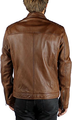 Oakwood Herren Lederjacke  Echtleder Gr. XX-Large, Braun – Marron (Tabacco) - 4