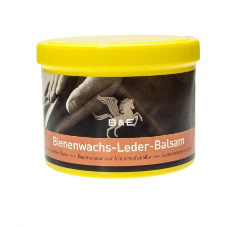 Langlauf® Lederpflege Set Lederwaschmittel Konzentrat und B & E Bienenwachs Lederbalsam 500ml - 3