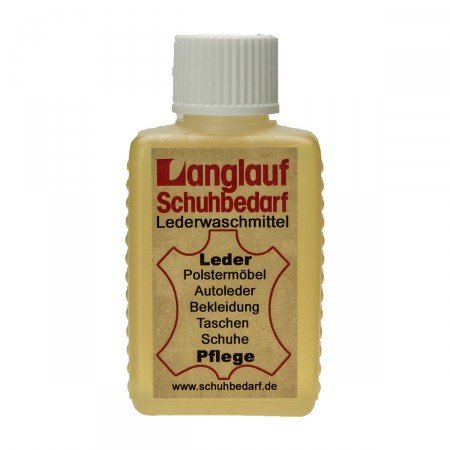 Langlauf® Lederpflege Set Lederwaschmittel Konzentrat und B & E Bienenwachs Lederbalsam 500ml - 2