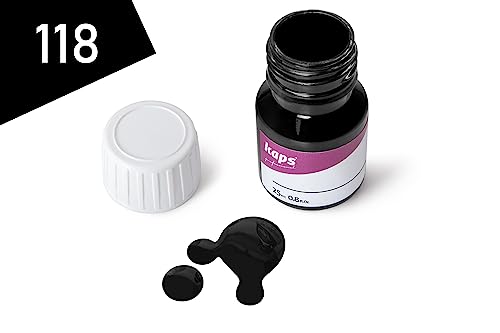 Kaps Super Color + Preparer Lederfarbe und Lösungsmittel 25 ml + 25 ml – Schwarz - 2