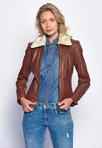 Maze Damen Lederjacke Morelia, Braun - 4