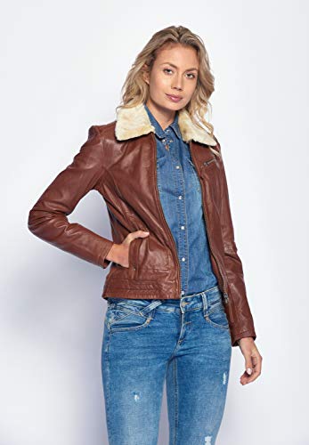 Maze Damen Lederjacke Morelia, Braun - 5