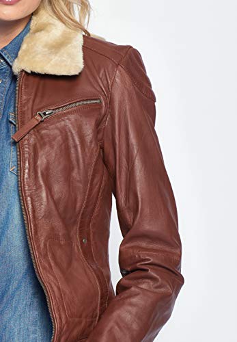 Maze Damen Lederjacke Morelia, Braun - 6