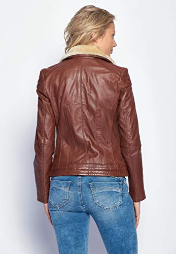 Maze Damen Lederjacke Morelia, Braun - 8