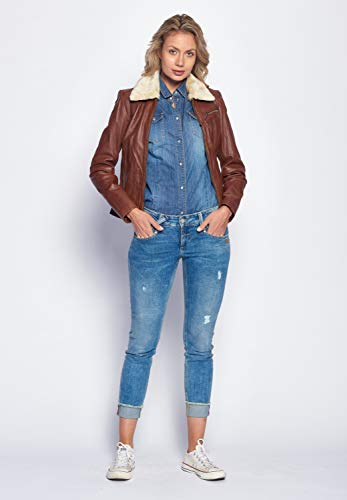 Maze Damen Lederjacke Morelia, Braun - 9