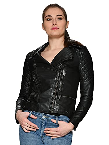 Maze Damen Lammleder Jacke , Schwarz