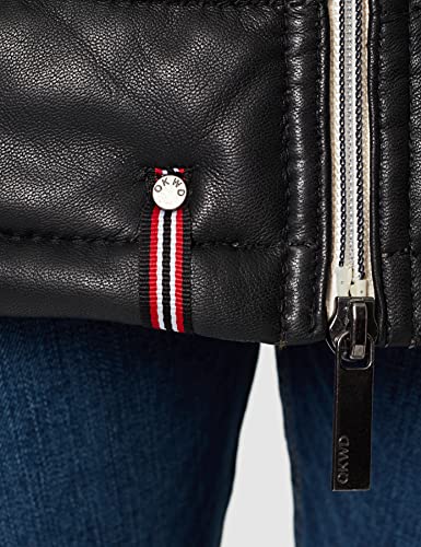 Oakwood Damen Ledermantel // Schwarz - 5