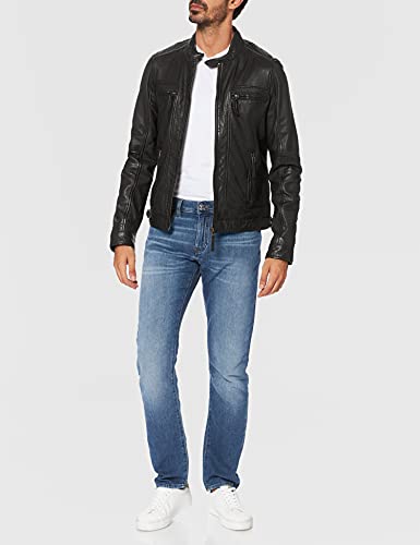Oakwood Herren Jacke  Echtleder 60901, Noir (Noir), Medium - 2