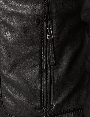 Oakwood Herren Jacke  Echtleder 60901, Noir (Noir), Medium - 5