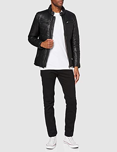 Oakwood Herren Lederjacke Ethan // Schwarz - 2