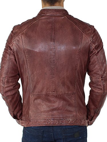 Oakwood Herren Lederjacke // Rot (Rouge/Bordeaux), - 5