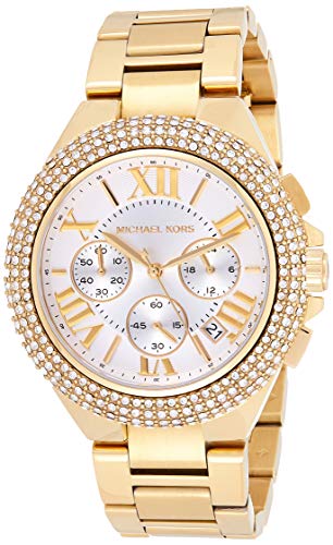 Michael Kors Damen Chronograph Quarz Uhr mit Edelstahl Armband MK5756