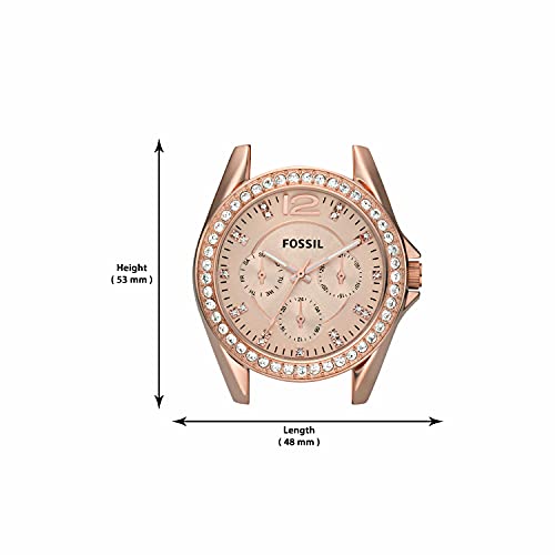 Fossil Damen Analog Quarz Uhr mit Edelstahl beschichtet Armband ES2811 - 5