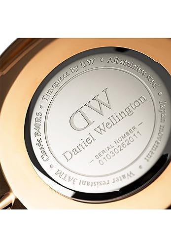 Daniel Wellington Damen-Armbanduhr Classic St.Mawes Analog Quarz Leder Rosegold/braun DW00100035 - 5