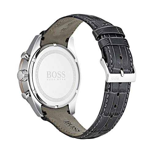 Hugo Boss Herren Chronograph Quarz Uhr mit Leder Armband 1513628 - 4