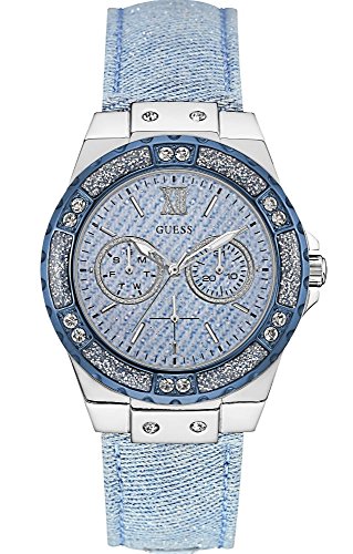 Guess Damen Analog Quarz Uhr mit Leder Armband W0775L1 - 4