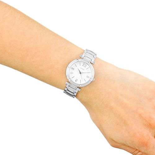 Guess Damen Analog Quarz Uhr mit Edelstahl Armband W0767L1 - 7