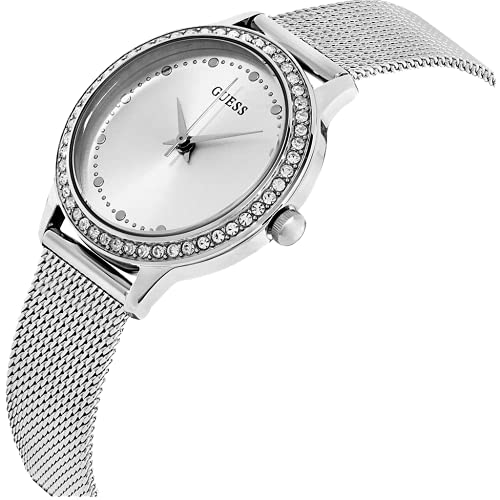 Guess Damen Analog Quarz Uhr mit Edelstahl Armband W0647L6 - 4