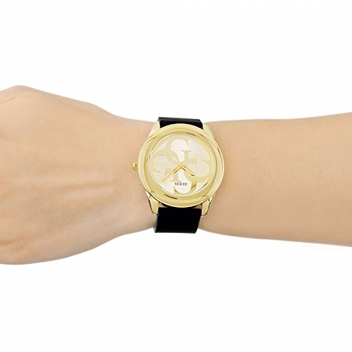Guess Damen Analog Quarz Uhr mit Silikon Armband W0911L3 - 5