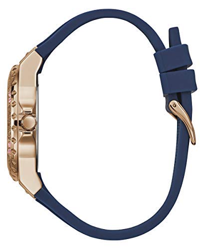 Guess Damen Analog Quarz Uhr mit Silikon Armband W1053L1 - 2