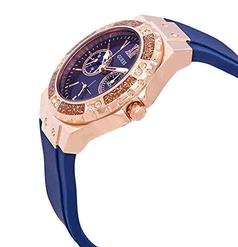 Guess Damen Analog Quarz Uhr mit Silikon Armband W1053L1 - 4