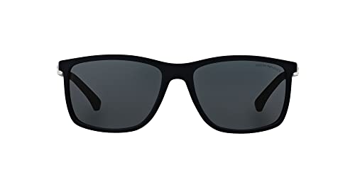 EMPORIO ARMANI Unisex Sonnenbrille 547487, Blau (Blue Rubber, Large (Herstellergröße: 58)