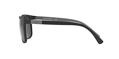 Emporio Armani Herren Sonnenbrille 0EA4079, Schwarz (Matte Black 504287), Large (Herstellergröße: 57) - 4