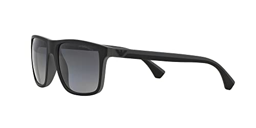 Emporio Armani Unisex Sonnenbrille 5229t3, Mehrfarbig (Black/Grey Rubber, Large (Herstellergröße: 56) - 3