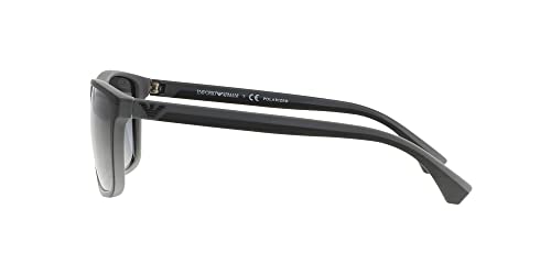 Emporio Armani Unisex Sonnenbrille 5229t3, Mehrfarbig (Black/Grey Rubber, Large (Herstellergröße: 56) - 4