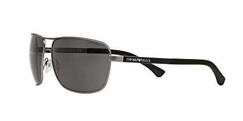 EMPORIO ARMANI Unisex Sonnenbrille 313087, Schwarz (Gunmetal Rubber, X-Large (Herstellergröße: 64) - 3