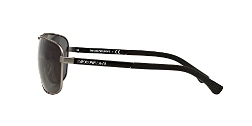EMPORIO ARMANI Unisex Sonnenbrille 313087, Schwarz (Gunmetal Rubber, X-Large (Herstellergröße: 64) - 4