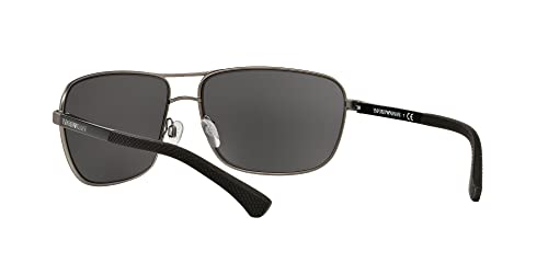 EMPORIO ARMANI Unisex Sonnenbrille 313087, Schwarz (Gunmetal Rubber, X-Large (Herstellergröße: 64) - 6