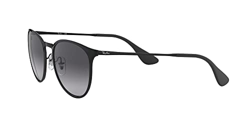 Ray Ban Unisex Sonnenbrille Erika Metal, (Gestell: schwarz, Gläser: grauverlauf 002/8G), Large (Herstellergröße: 54) - 3
