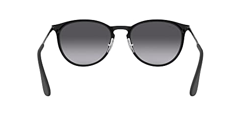 Ray Ban Unisex Sonnenbrille Erika Metal, (Gestell: schwarz, Gläser: grauverlauf 002/8G), Large (Herstellergröße: 54) - 7