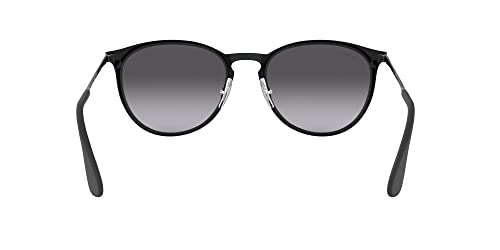 Ray Ban Unisex Sonnenbrille Erika Metal, (Gestell: schwarz, Gläser: grauverlauf 002/8G), Large (Herstellergröße: 54) - 7