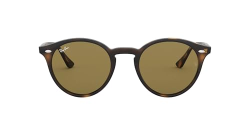 Ray-Ban Unisex Sonnenbrille Rb 2180, Mehrfarbig (Gestell: Havana,Gläser: braun Klassisch 710/73), Medium (Herstellergröße: 49)