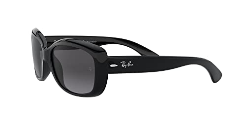 Ray-Ban RAYBAN Damen Sonnenbrille 4101, Shiny Black/Greygradientdarkgreypolar, 58 - 3