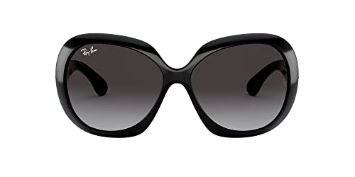 Ray Ban Unisex Sonnenbrille Jackie Ohh II, Gr. X-Large (Herstellergröße: 60), Schwarz (Gestell: Schwarz, Gläser: Grau Verlauf 601/8G)