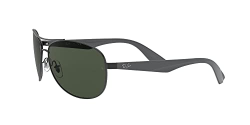 Ray-Ban Unisex Sonnenbrille 0rb3526, (Gestell: schwarz Glas: grau grün 006/71), Large (Herstellergröße: 63) - 3