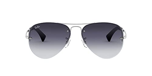 Ray-Ban Unisex Sonnenbrille Rb 3449, (Gestell: Silber, Gläser: Grau Verlauf 003/8G), Large (Herstellergröße: 59)