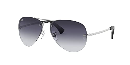 Ray-Ban Unisex Sonnenbrille Rb 3449, (Gestell: Silber, Gläser: Grau Verlauf 003/8G), Large (Herstellergröße: 59) - 2