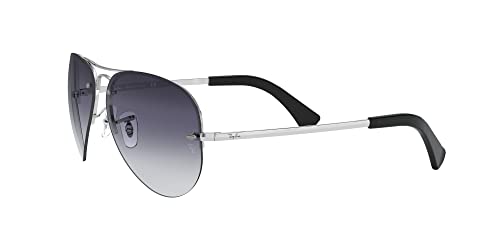 Ray-Ban Unisex Sonnenbrille Rb 3449, (Gestell: Silber, Gläser: Grau Verlauf 003/8G), Large (Herstellergröße: 59) - 3