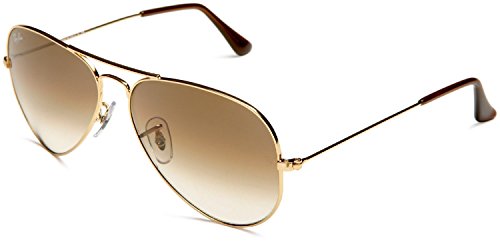 RAY BAN AVIATOR Sonnenbrille/Sunglasses - Gelb/Braun RB3025 001/51 (58mm)