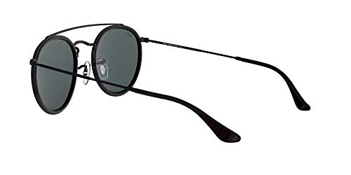 Ray-Ban Unisex-Erwachsene Sonnenbrille Rb 3647n, Black/Grey, 51 - 6