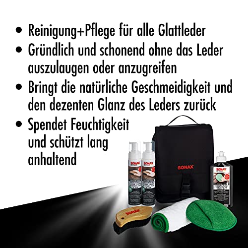 SONAX 281941 281.941 Premium Class Lederwartungssatz, Schwarz - 3