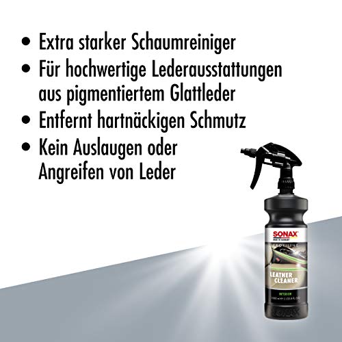 SONAX PROFILINE LeatherCleaner Foam (1 Liter) für Lederausstattungen aus pigmentiertem Glattleder - 3