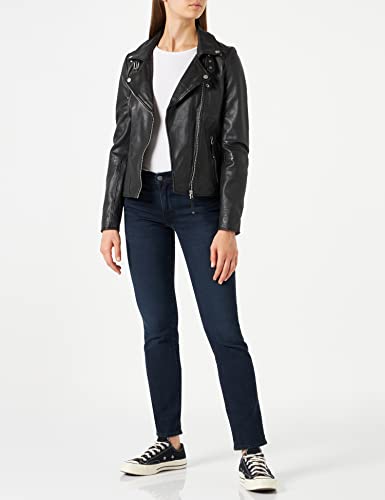 Freaky Nation Damen Lederjacke Biker Echtleder Schwarz - 2