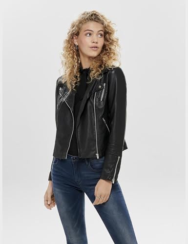 ONLY Female Jacke Kunstleder 34Black - 4